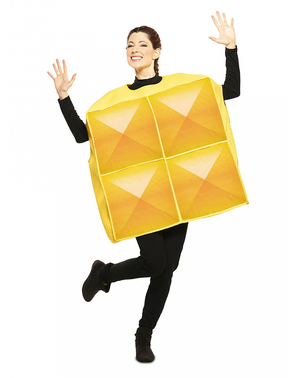 Costum galben Tetris pentru adulți