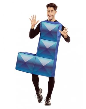Blå Tetris kostyme til voksne