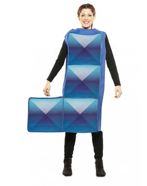 Disfraz de Tetris azul para adulto