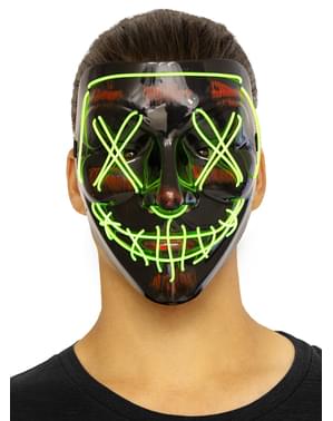 LED Halloweenská maska