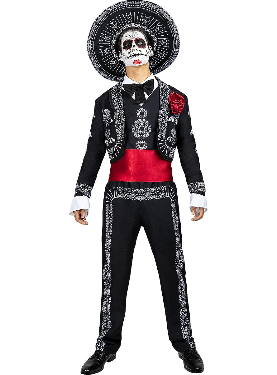 Fato de Dia de los Muertos para homem