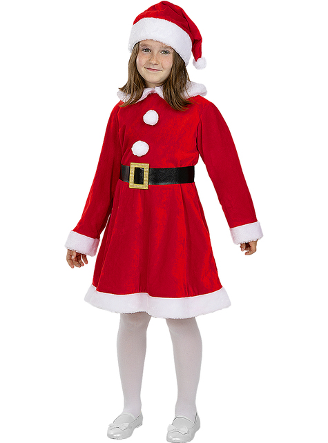 Deluxe Mrs Claus Costume for Girls
