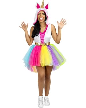 Costume regina unicorno da bambina vestito, cerchietto e manicotti - Toys  Center