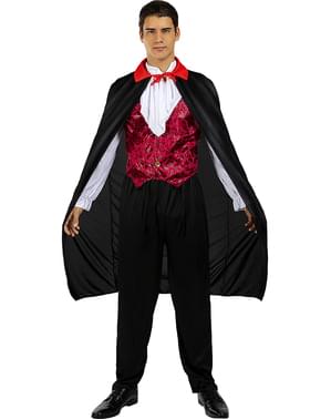 Capa de Vampiro preta 110 cm para adulto