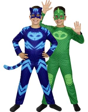 Costum Pisoi și Gekko reversibil -  Eroii în pijama (PJ Masks)