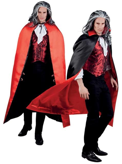 Cape vampire deluxe réversible adulte