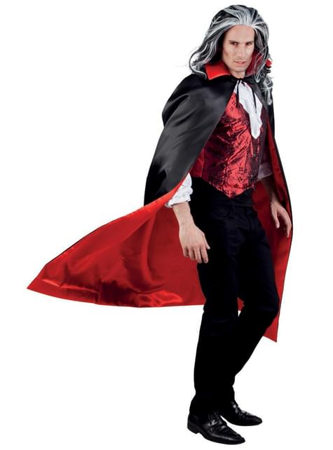 Cape vampire deluxe réversible adulte