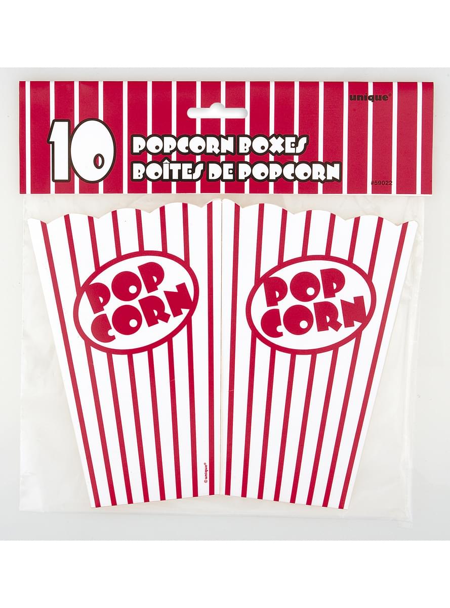 10 Popcorn Boxes (16 x 11cm) - Popcorn