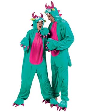 Grønt monsterkostume til voksne