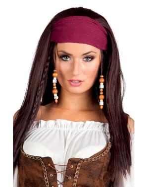 Peruk Pirat med band för henne
