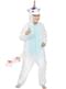 Einhorn Onesie Kostüm blau für Kinder