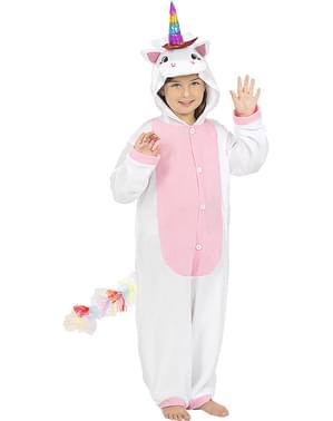 Детски костюм onesie – розов еднорог