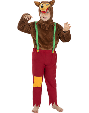 Brown Wolf Costume for Kids