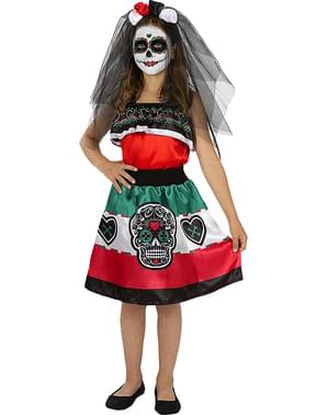 Disfraz de Catrina para niña