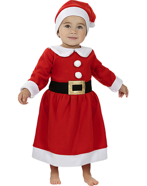 Weihnachtsfrau Kostüm für Babys