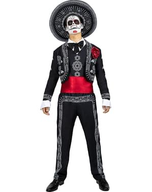 Kostým Dia de los Muertos pre mužov plusová veľkosť