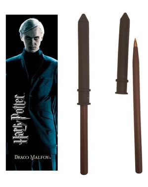 Draco Malfoy Zauberstab-Kugelschreiber und Lesezeichen Set - Harry Potter
