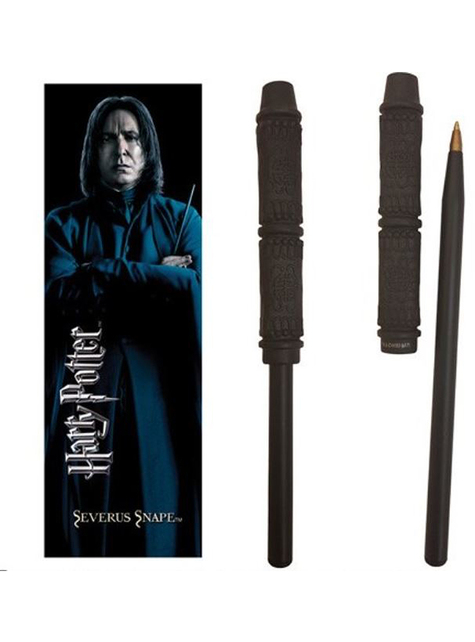 Juego bolígrafo varita y marcapáginas Severus Snape - Harry Potter
