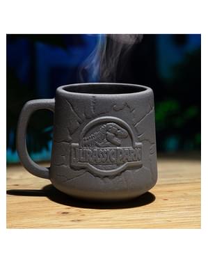 Caneca de Jurassic Park em relevo