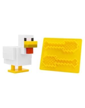 Huhn aus Minecraft Eierbecher und Toastschneider