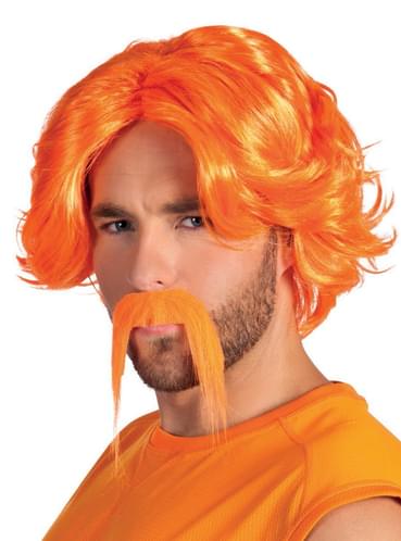 Perruque Afro Orange - ATOSA - Perruque Orange Afro - Accessoire de  Déguisement - Adulte - Homme