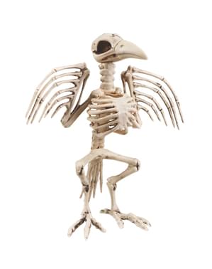 Figura decorativa de esqueleto de cuervo