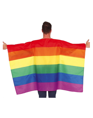 Mantie cu steag Rainbow