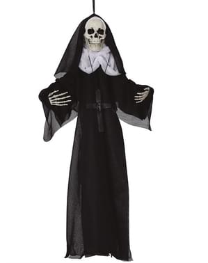 Nun skeleton hanging decoration