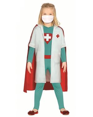 Superhelt Læge Kostume til Piger