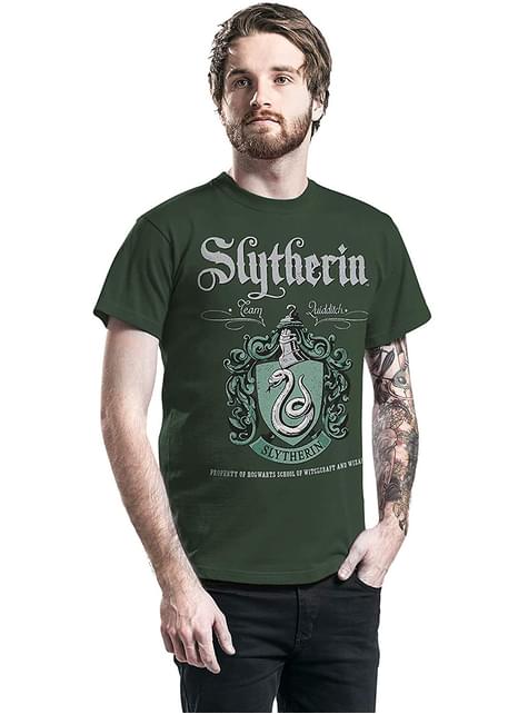Slytherin Wappen T-Shirt - Harry Potter offizielle für Fans | Funidelia