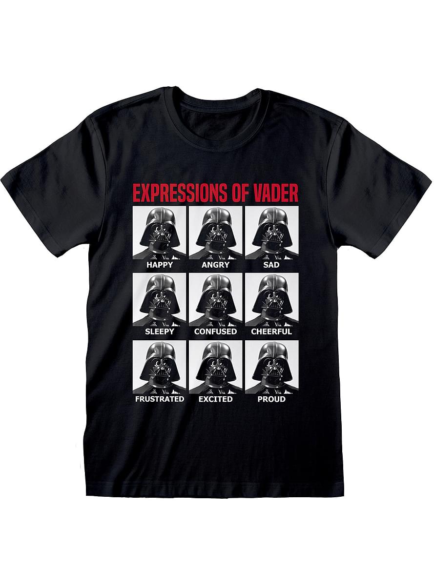 Darth Vader Expressions T -shirt til Voksne - Star Wars