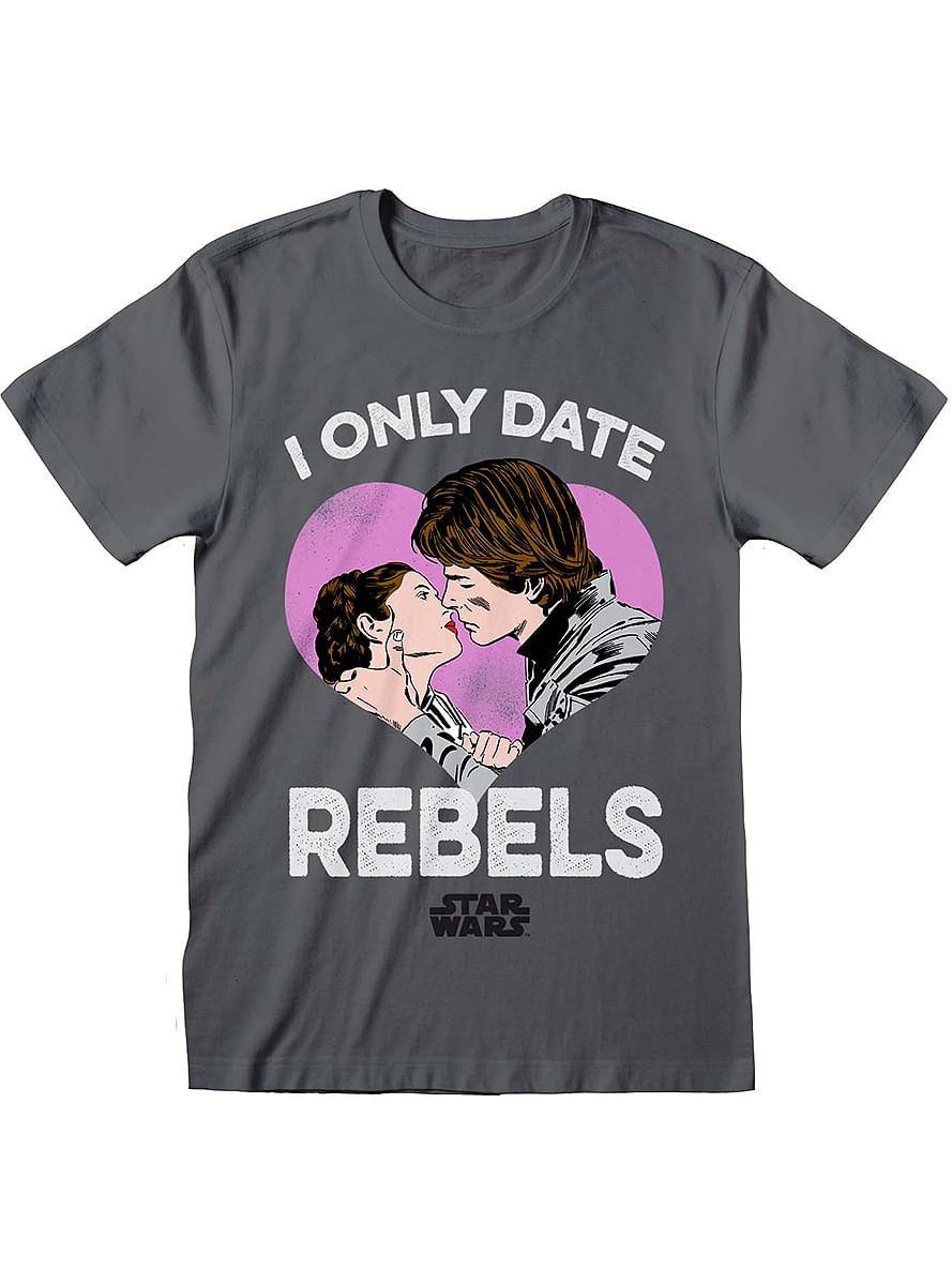 Maglietta Han Solo e Leia per adulto - Star Wars 
