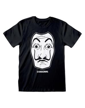 T-shirt de A Casa de Papel preta para adulto