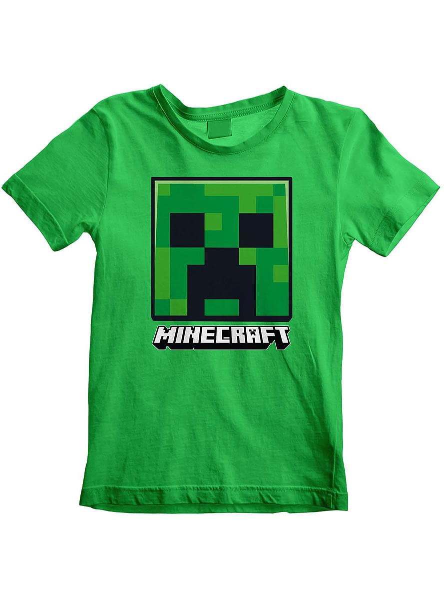 Creeper Head T-skjorte til gutter - Minecraft