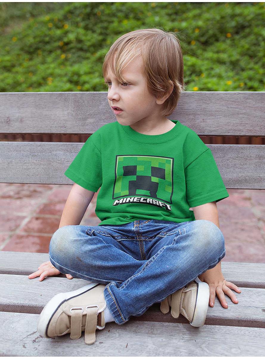 Creeper Head T-Shirt for Boys - Minecraft