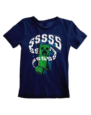 Creeper T-shirt fyrir drengi - Minecraft