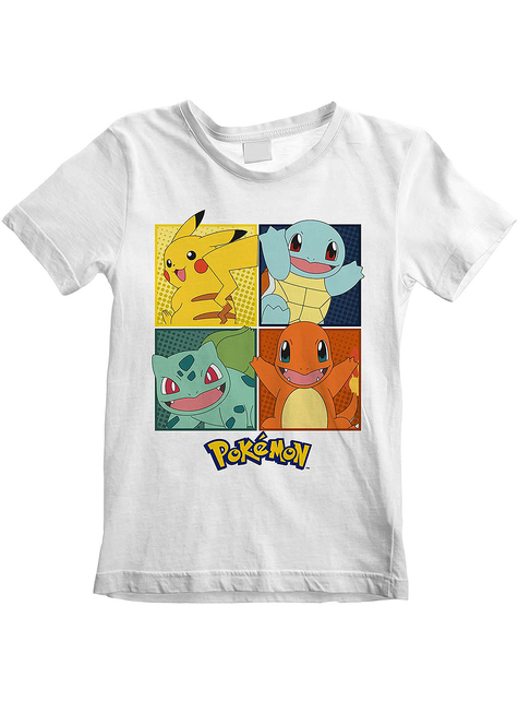 Camiseta de Pokémon personajes para niño