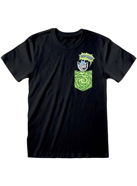Camiseta de Rick & Morty logo bolsillo para adulto