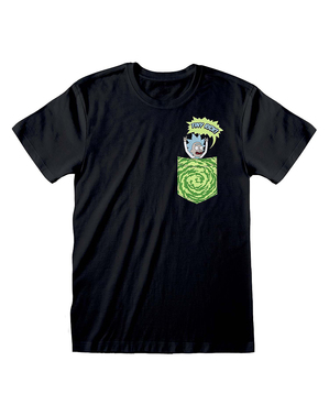 Rick & Morty Logo T-skjorte med lomme til voksne