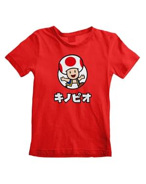 Toad T-shirt til Drenge - Super Mario
