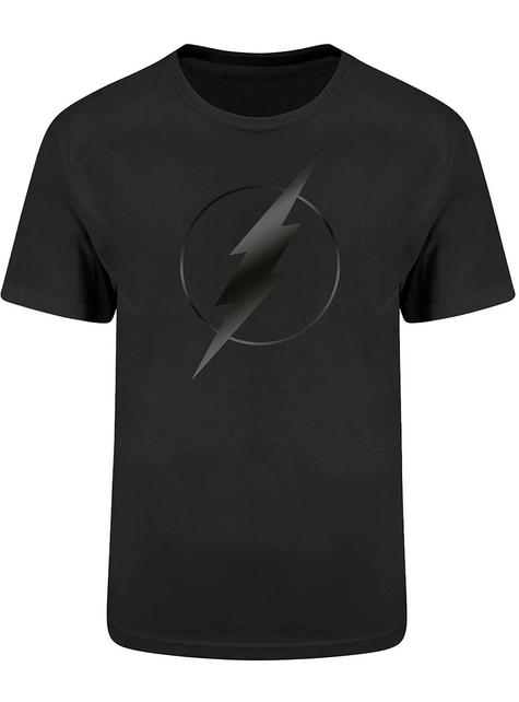 T-shirt de Flash logo preto para adulto
