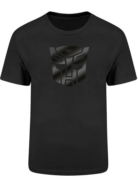 TRANSFORMERS Autobots T-Shirt Uomo - Maglietta Nera Con Stampa, Taglia L, Inchiostri Ecologici
