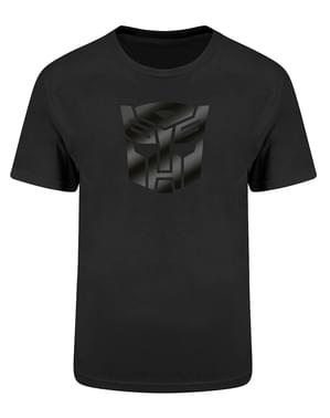 Camiseta de Transformers autobots logo negro para adulto