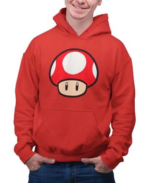 Mario Rød Svamp Sweatshirt - Super Mario