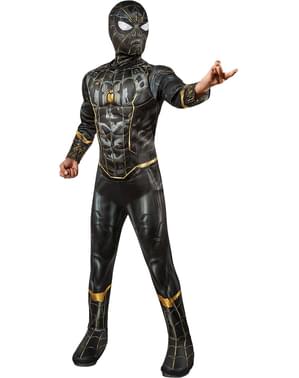Детски костюм на Спайдърмен в черно и златисто – „Спайдърмен 3“