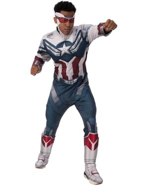Deluxe Captain America Kostyme til Menn - The Falcon og The Winter Soldier