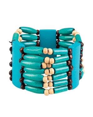 Bracelet indien bleu adulte
