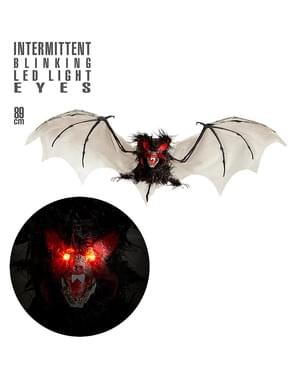 Figura de morcego com olhos LED intermitentes