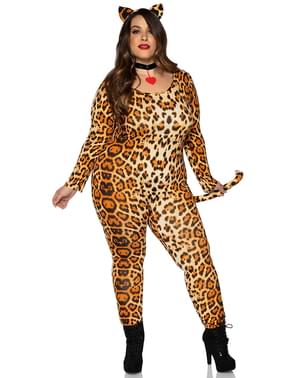 Leopard -asu naisille Plus Size