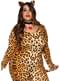 Fato de leopardo para mulher tamanho grande